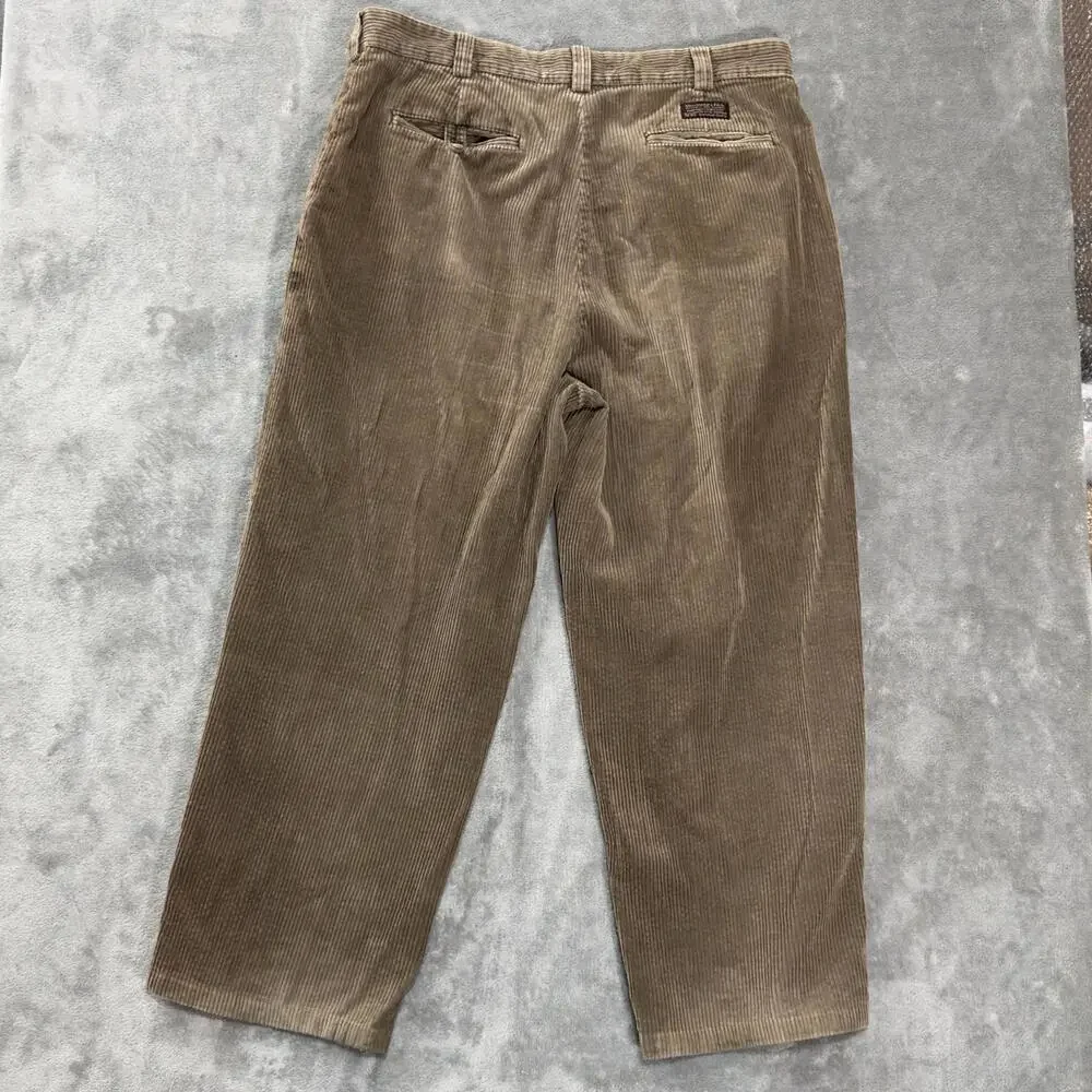 Vintage Abercrombie Fitch Pants‎ Mens 36x30 Baggy Corduroy Brown Skater Y2K Wide